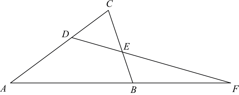 dany jest trójkąt ABC, w którym