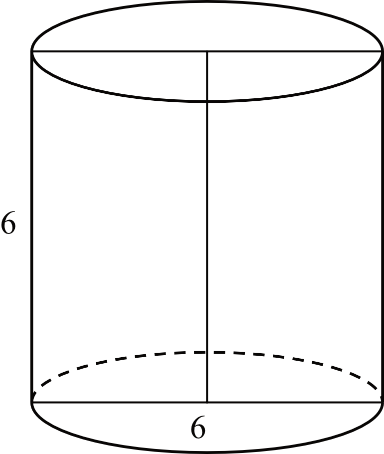 przekrój osiowy walca jest kwadratem