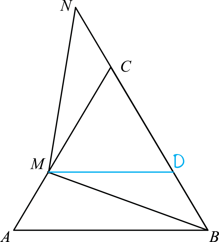 trójkąt ABC przedstawiony na poniższym rysunku jest równoboczny